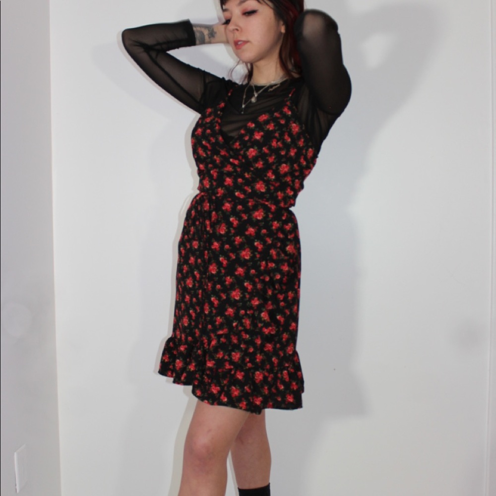 Free People Floral Wrap Dress